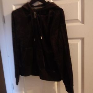 W-L NWT Calvin Klein Purple Velour Hoodie